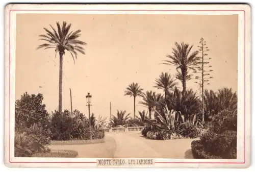 Fotografie unbekannter Fotograf, Ansicht Monte-Carlo, Les Jardins, 1900