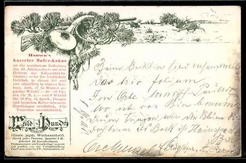 AK Reklame für Hausens Kasseler Hafer-Kakao
