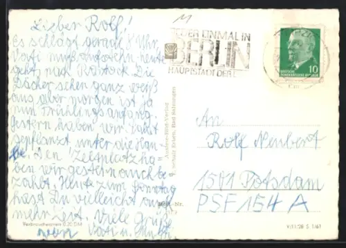 AK Propagandastempel Leipzig, Wieder einmal in Berlin - Hauptstadt der DDR