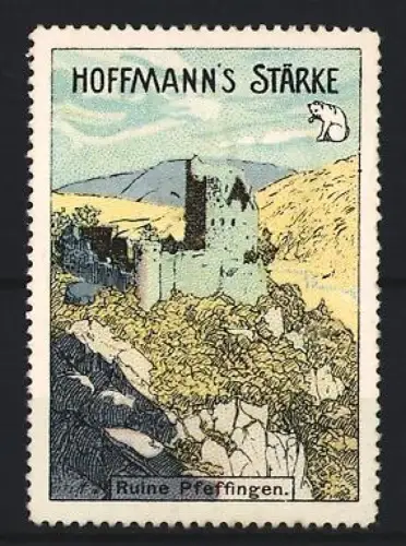 Reklamemarke Hoffmann, Speisestärke, Ruine Pfeffingen