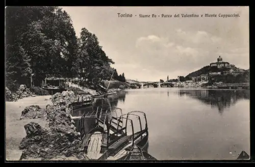 AK Torino, Fiume Po, Parco del Valentino e Monte Cappuccini