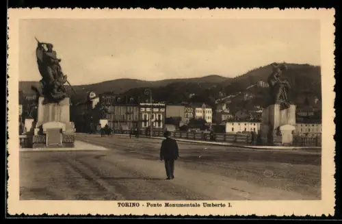 AK Torino, Ponte Monumentale Umberto I