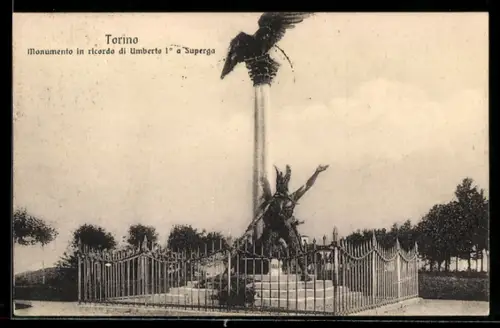 AK Torino, Monumento in ricordo di Umberto I° a Superga