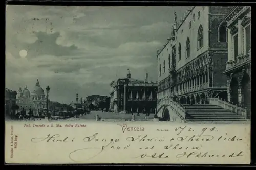 Mondschein-AK Venezia, Pal. Ducale e S. Ma. della Salute