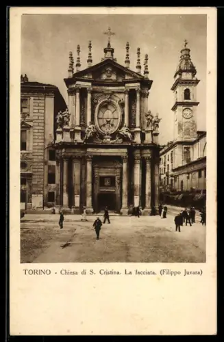 AK Torino, Chiesa di S. Cristina, La facciata
