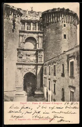 AK Napoli, Porta di Alfonso d`Aragona, architettura storica