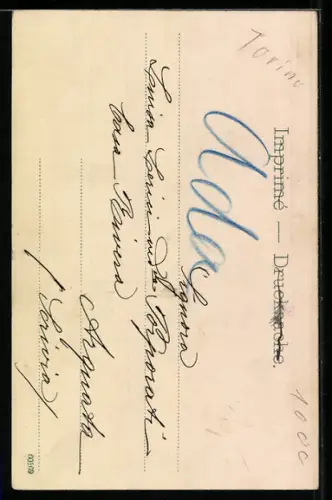 AK Torino, Piazza S. Carlo con statua e edifici storici