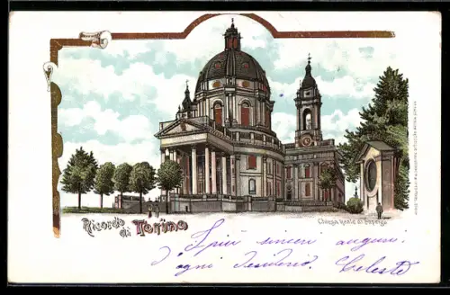 Lithographie Torino, Chiesa Reale di Superga