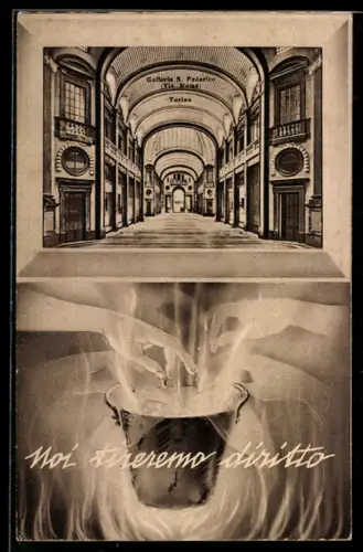 AK Torino, Galleria S. Federico, Via Roma