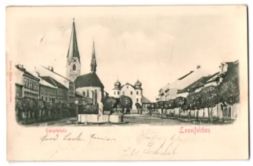 Relief-AK Leonfelden, Hauptplatz