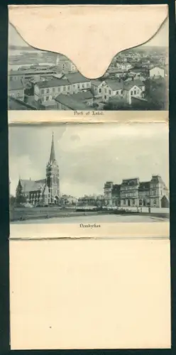 Klapp-AK Lulea, Parti af Lulea, Domkykran, Storgatan, Elementarläroverket för flickor och biskopsgarden