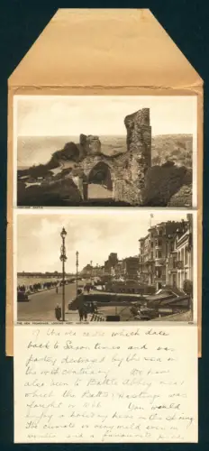 Klapp-AK Hastings, Castle, New Promenade, Looking West, Bowling Green, Grand Parade