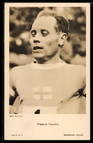 AK Finnischer Olympia-Sieger Paavo Nurmi, Langstreckenläufer