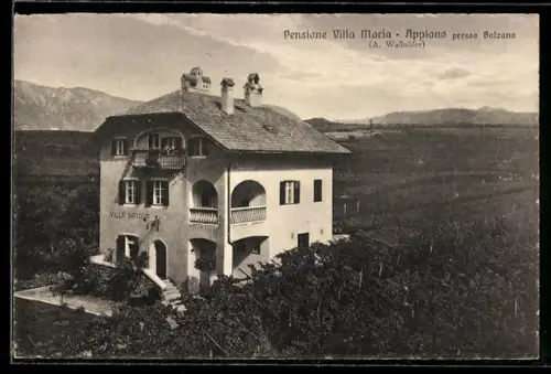AK Appiano presso Bolzano, Pensione Villa Maria, A. Wallnöfer