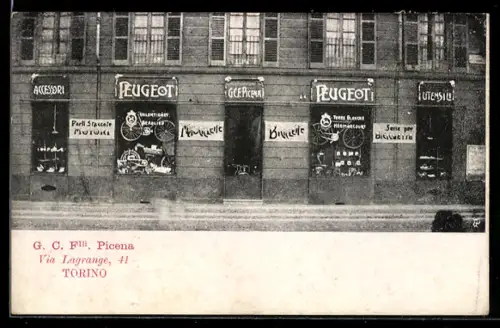 AK Torino, G. C. Flli. Picena, Via Lagrange 41