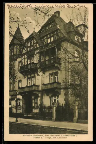 AK Bad Nauheim, Kurheim Lindenhof, Lindenstrasse 9