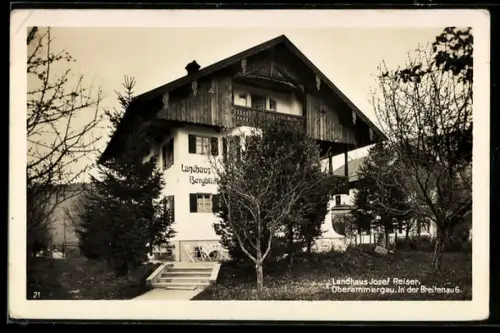 AK Oberammergau, Hotel Landhaus Josef Reiser, in der Breitenau 6