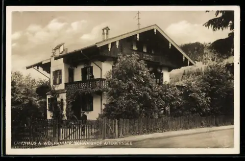 AK Schwaighof a. Tegernsee, Hotel Landhaus A. Weilhammer