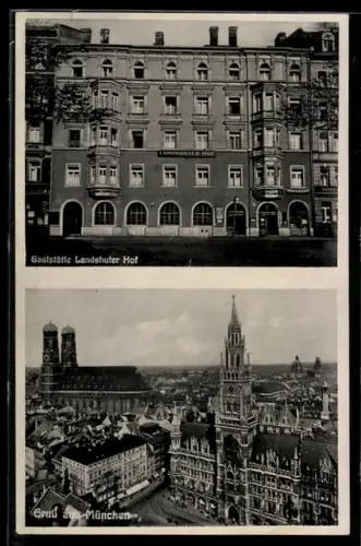 AK München, Gasthaus Landshuter Hof, Inh. Mayer-Wutzlhofer, Arnulfstrasse 14
