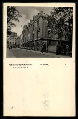 AK München, Pension Niedersachsen, Kaulbachstrasse 3
