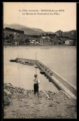 AK Banyuls-sur-Mer, Le Bassin du Fontaulé et les Villas