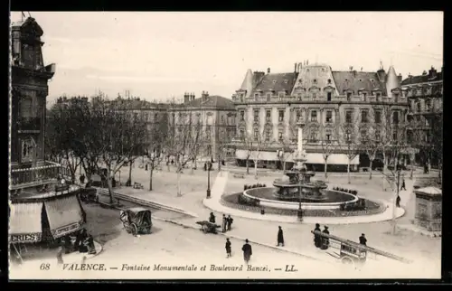 AK Valence, Fontaine Monumentale et Boulevard Bancel
