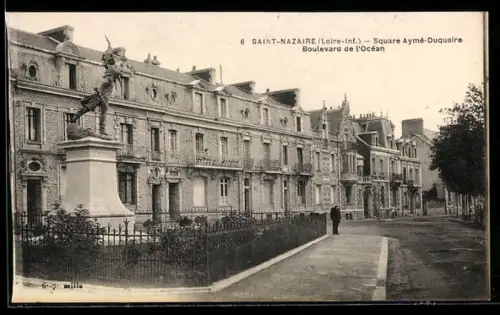 AK Saint-Nazaire /Loire-Inf., Square Aymé-Duquaire Boulevard de l`Océan