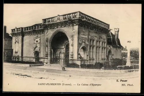 AK Saint-Florentin /Yonne, La Caisse d`Epargne
