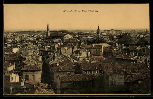 AK Avignon, Vue Générale