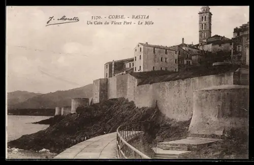 AK Bastia /Corse, Un Coin du Vieux Port, Le Môle