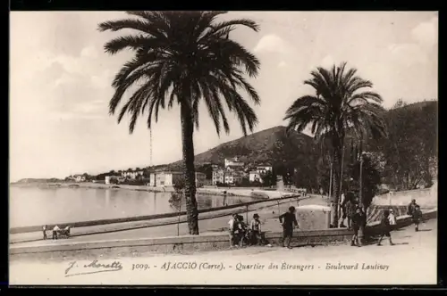 AK Ajaccio /Corse, Quartier des Étrangers, Boulevard Lantivy