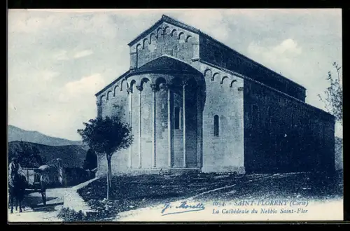 AK Saint-Florent /Corse, La Cathédrale du Nebbio Saint-Flor