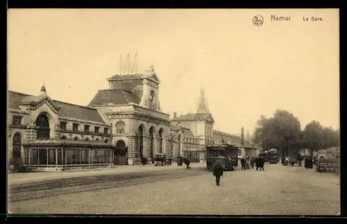 AK Namur, La Gare, Der Bahnhof