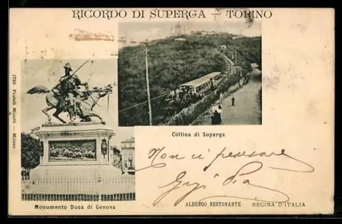 AK Torino, Collina di Superga e Monumento Duca di Genova