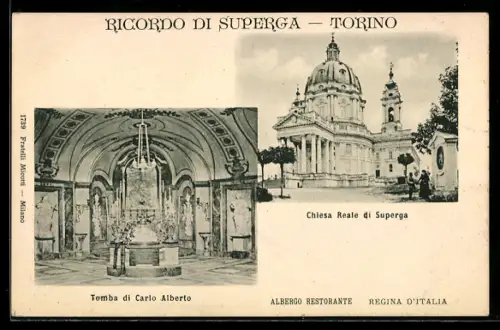 AK Torino, Chiesa Reale di Superga, Tomba di Carlo Alberto