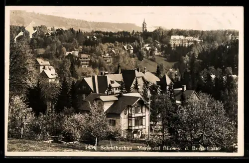 AK Schreiberhau / Szklarska Poreba, Blick von der Bergstrasse