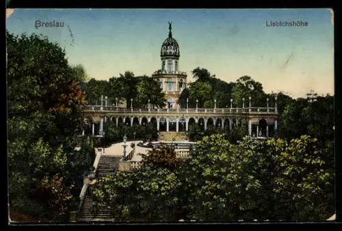 AK Breslau, Blick auf die Liebichshöhe