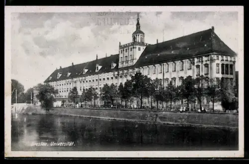 AK Breslau, Flusspartie mit Universität