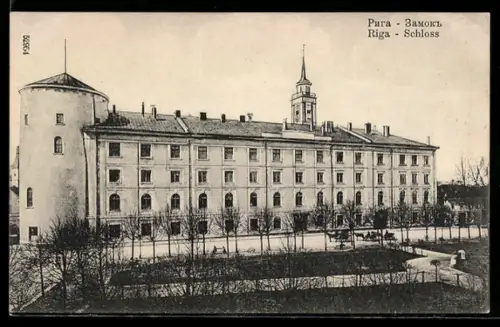 AK Riga, Blick auf das Schloss