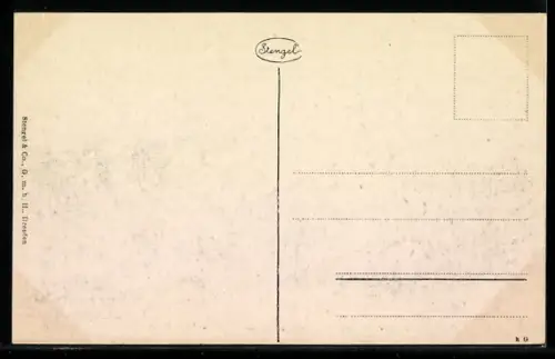 AK Riga, Postgebäude mit Pferdekutschen