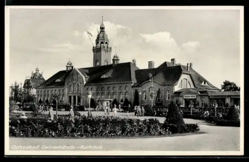 AK Swinemünde, Blick auf das Kurhaus mit Casino