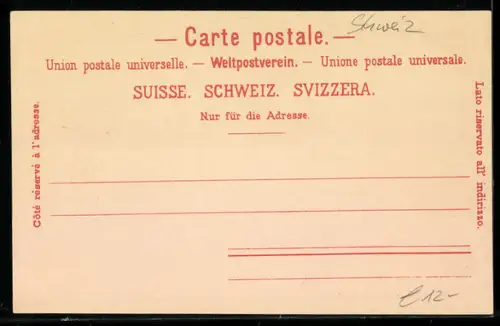 Lithographie Rigi-Kulm, Hotel Pension Rigi-Staffel