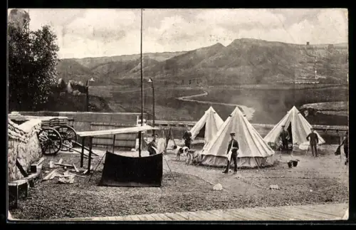 AK London, Imperial Services Exhibition, Earl`s Court, Entrenched Camp