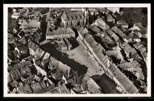 AK Cheb, Fliegeraufnahme vom Ort