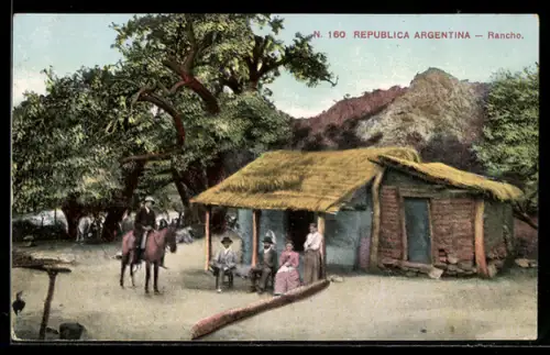 AK Argentinien, Rancho, Ansicht einer Ranch