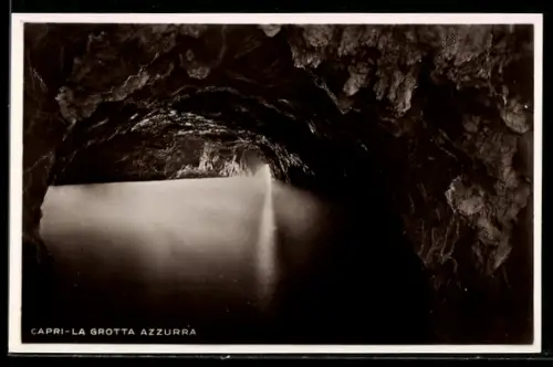 AK Capri, La Grotta Azzurra, Höhle