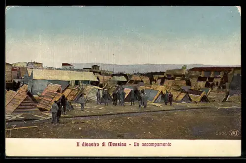 AK Messina, Il disastro, Un accampamento, Erdbeben