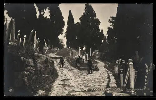 AK Constantinople, Grand Cimetiere d` Eyoub, Friedhof