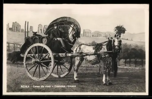 AK Roma, Carro da vino, Costume romano