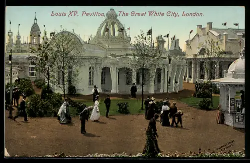 AK London, Franco-British Exhibition 1908, Louis XV. Pavillon